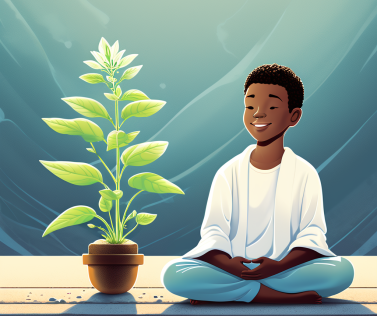 Un débutant en méditation qui apprend à méditer