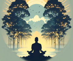 Un débutant en méditation qui apprend à méditer